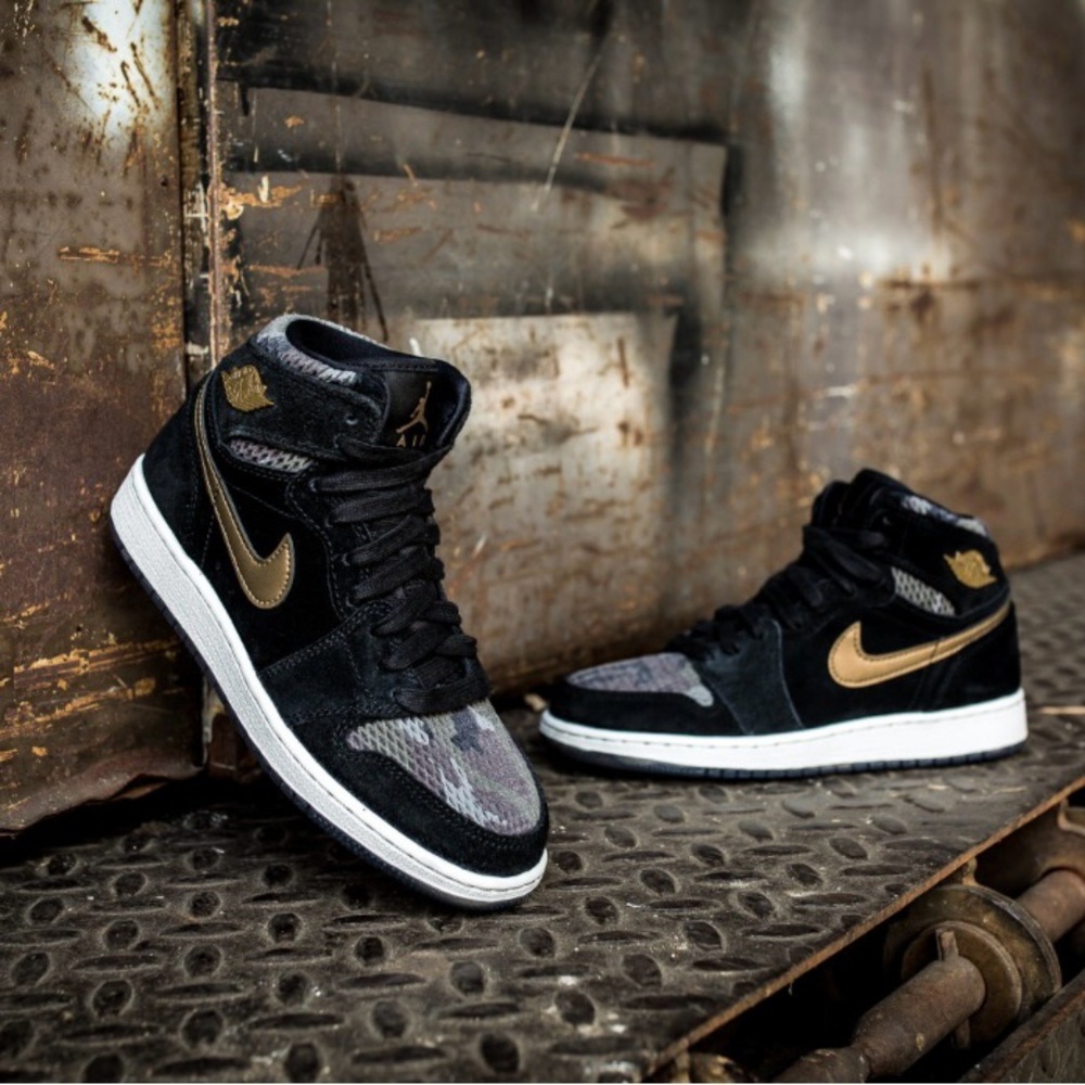 💚🖤💛Air Jordan 1 Retro High GG Heiress 'Camo' | Black Collectors’ item